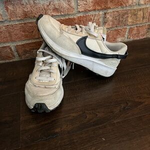 Nike Women’s Cream and Black Sneakers